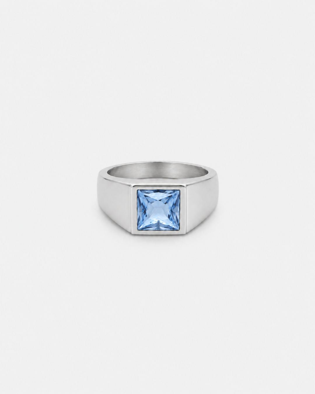 Aquamarine Ring | Titanium Steel