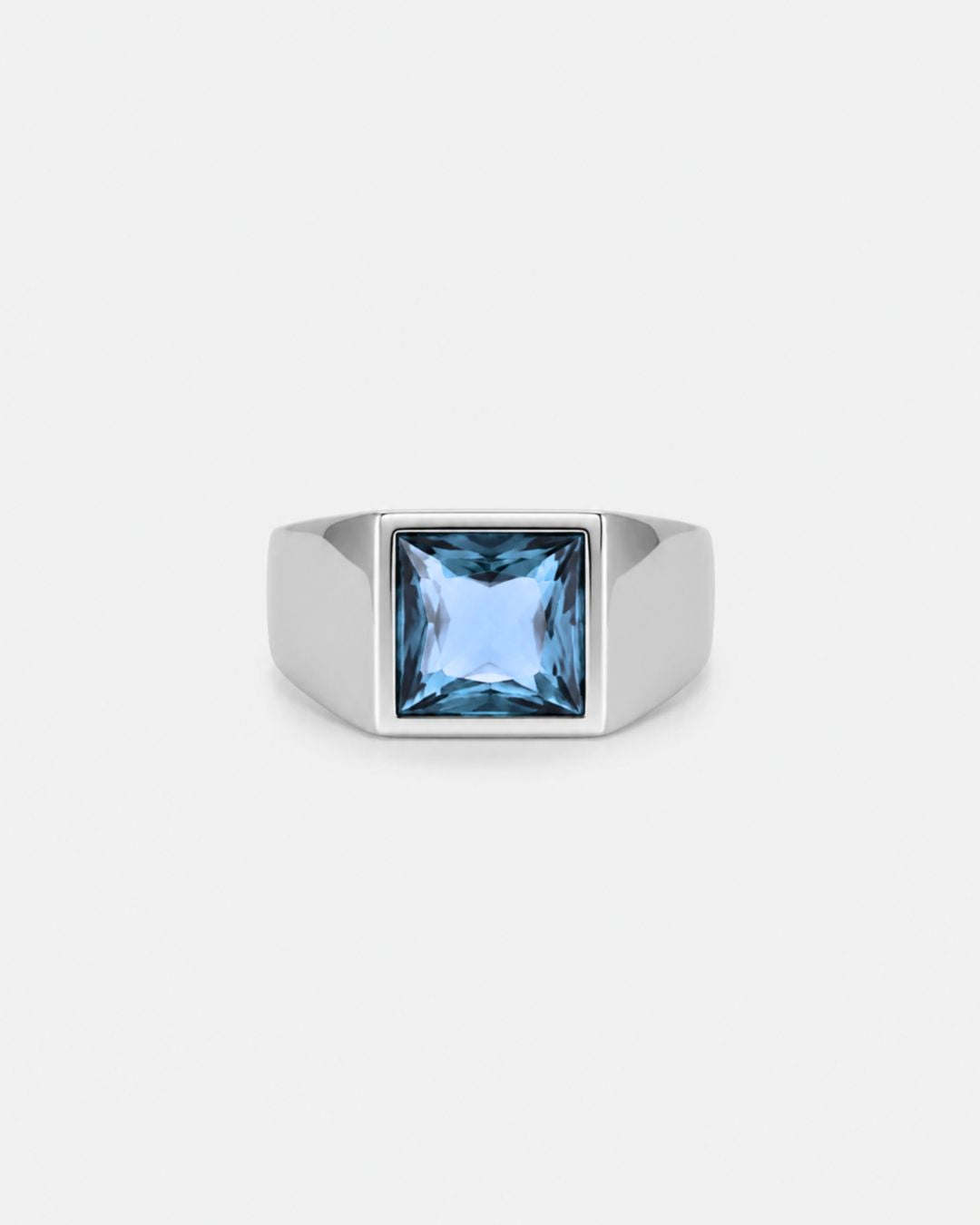 Aquamarine Ring | Titanium Steel