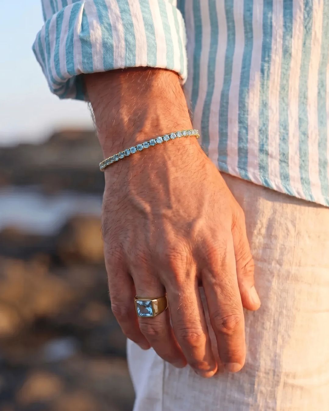 Aquamarine Ring | Gold