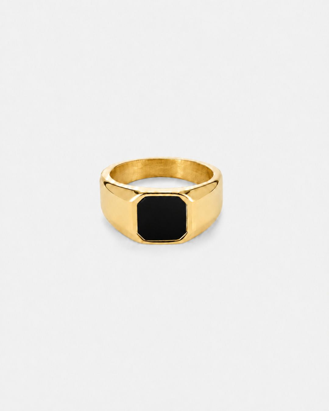 Black Onyx Signet Ring | Gold
