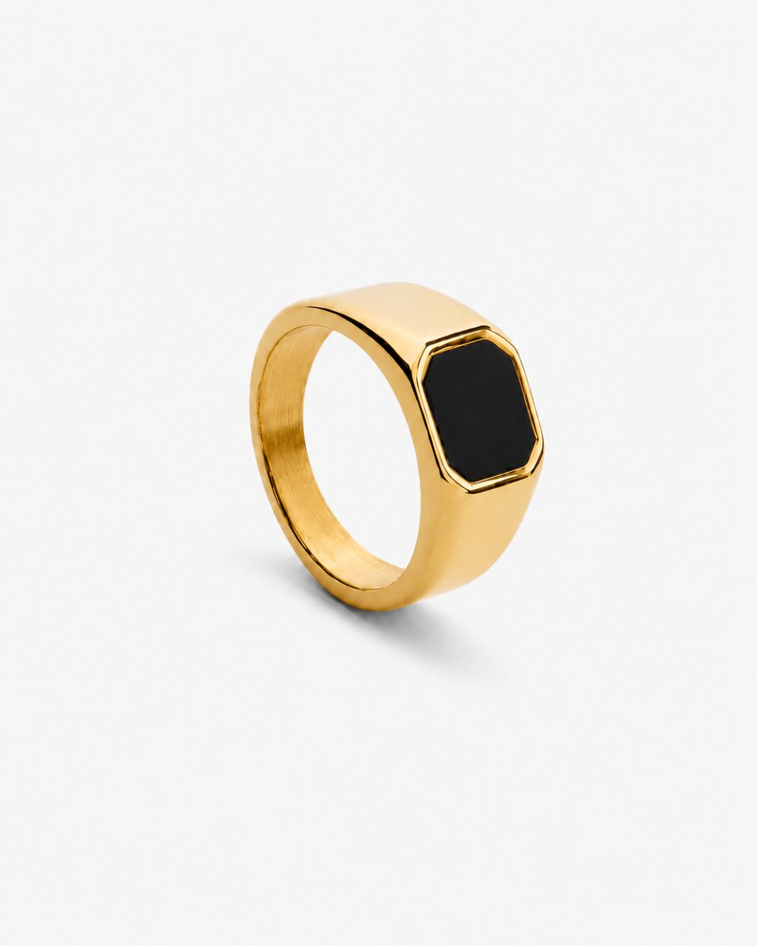 Black Onyx Signet Ring | Gold
