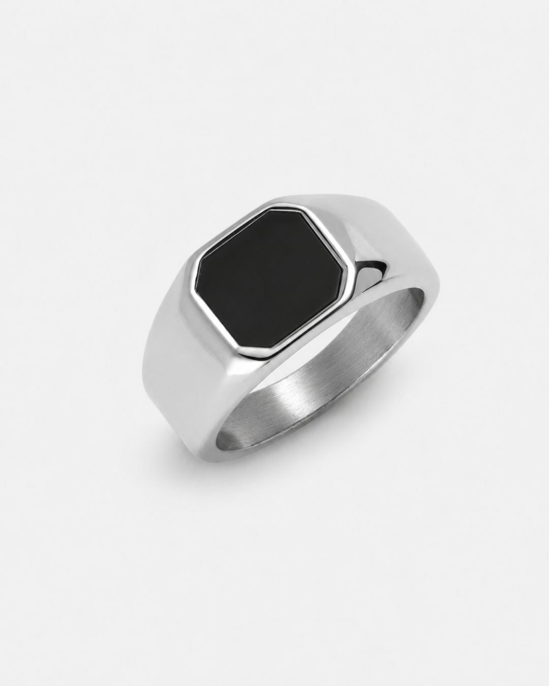 Black Onyx Signet Ring | Silver