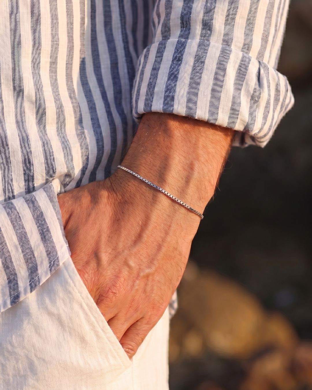 Box Bracelet | Platinum