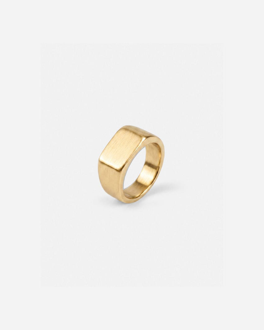Brushed Bar Ring | Gold
