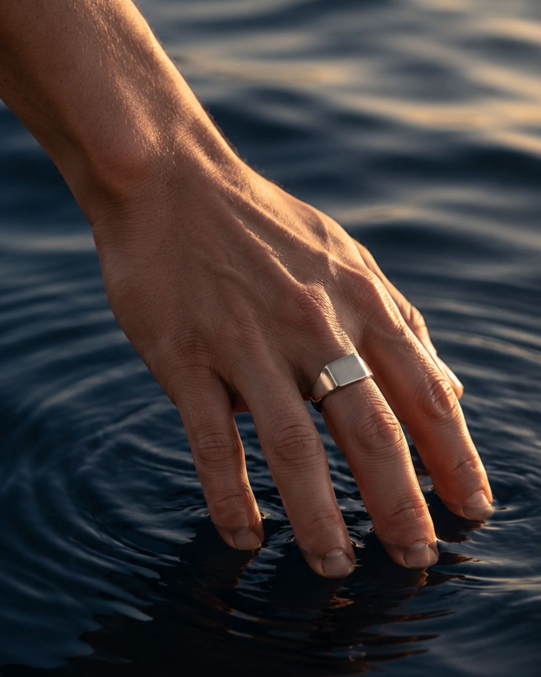 Brushed Bar Ring | Silver