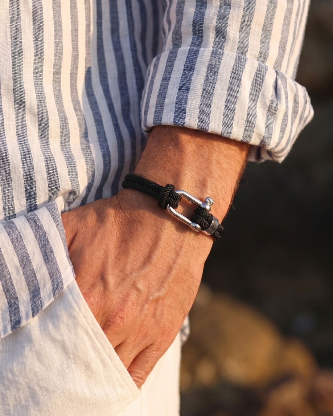 Cabo Rope Bracelet | Black