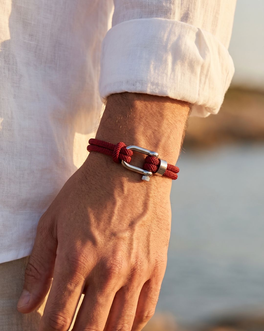 Cabo Rope Bracelet | Burgundy