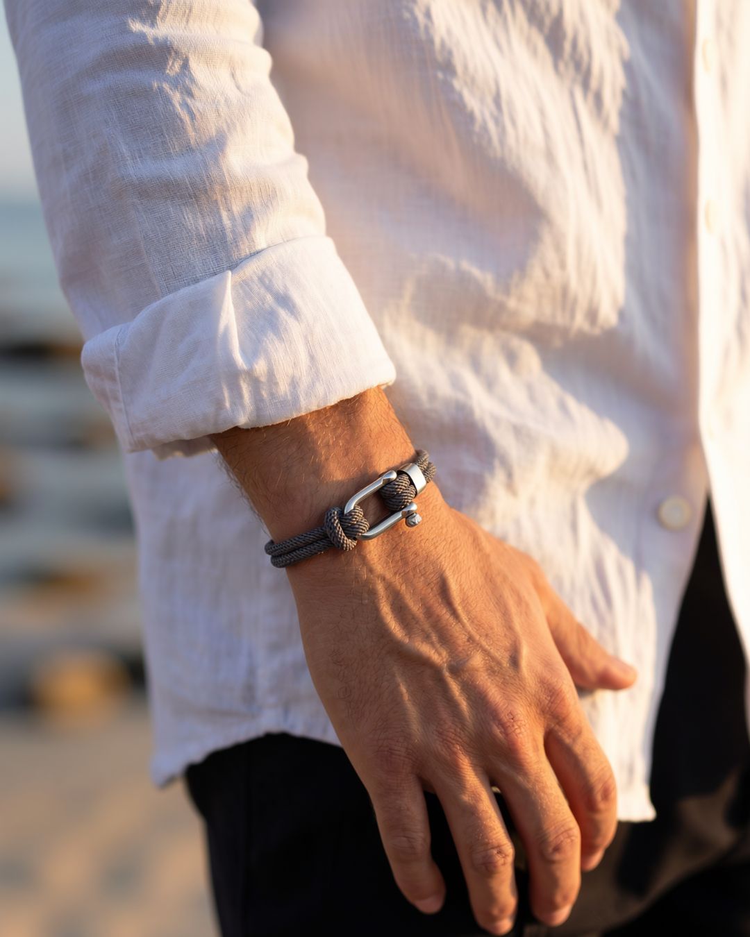 Cabo Rope Bracelet | Grey
