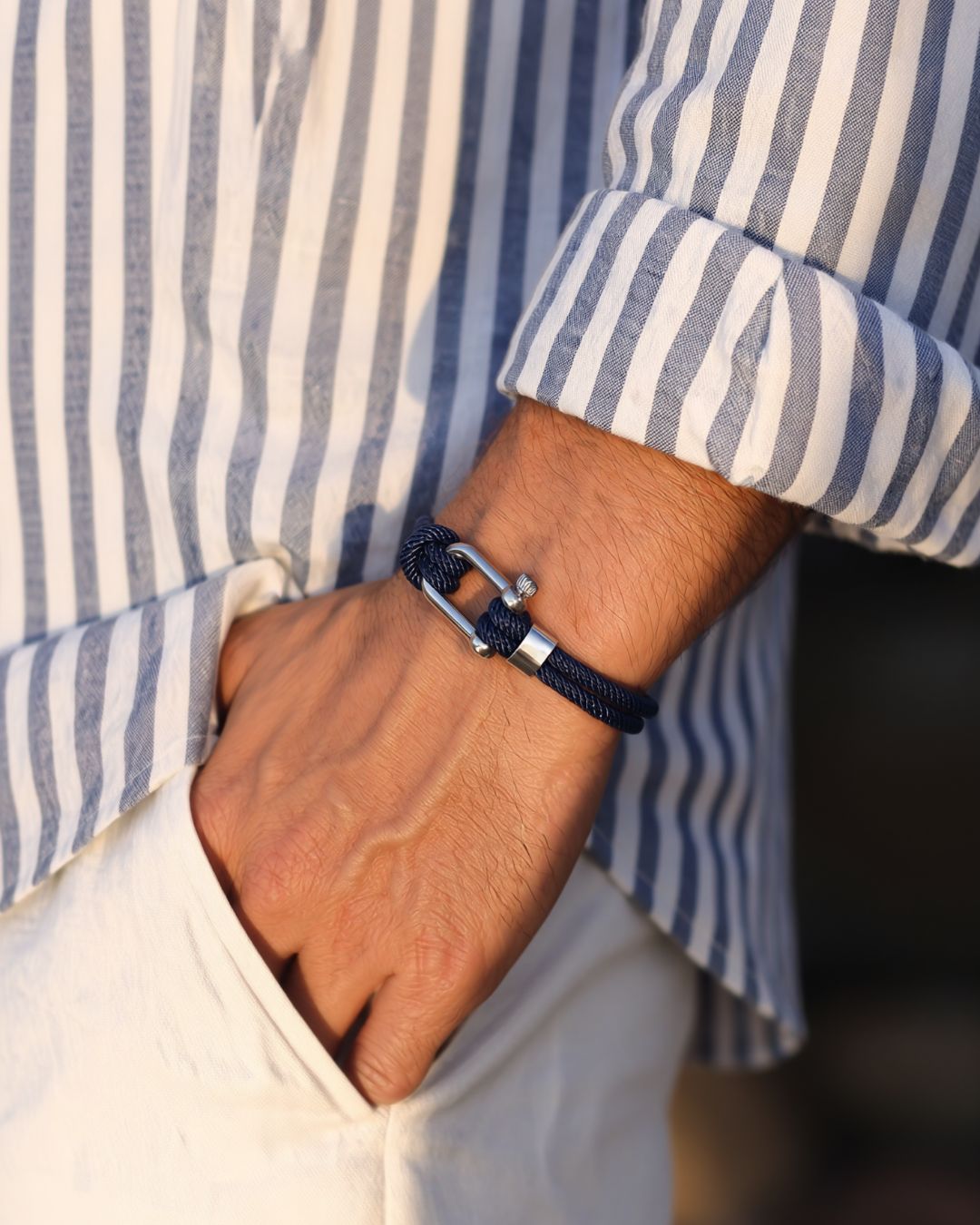 Cabo Rope Bracelet | Navy