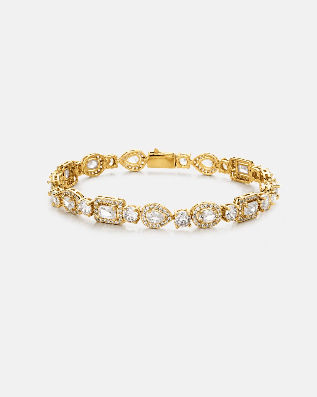 Celeste Zirconia Tennis Bracelet | Gold