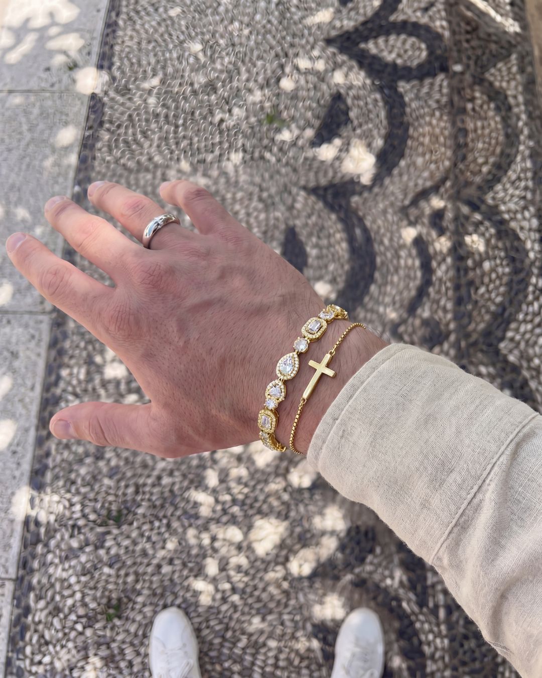 Celeste Zirconia Tennis Bracelet | Gold