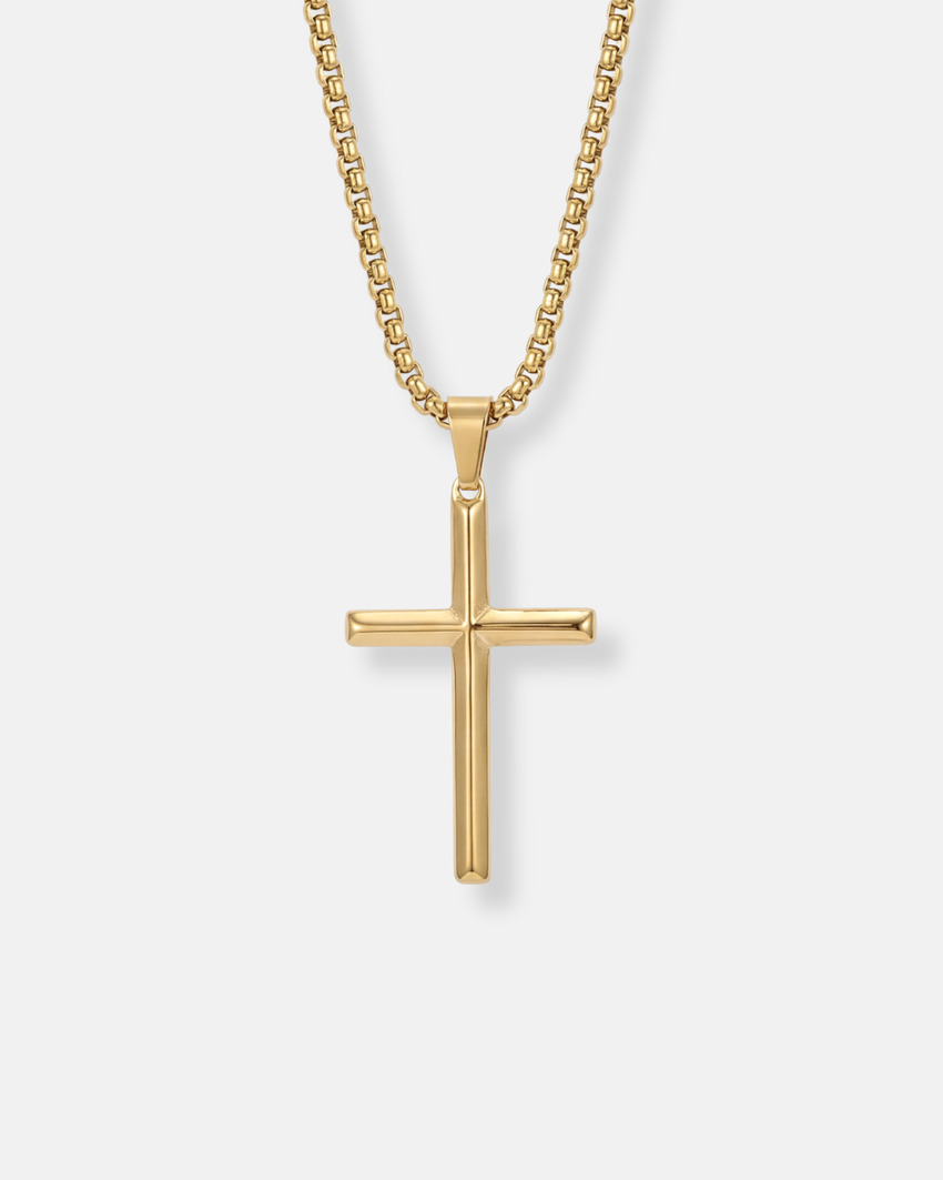 Christian Cross Necklace | Gold