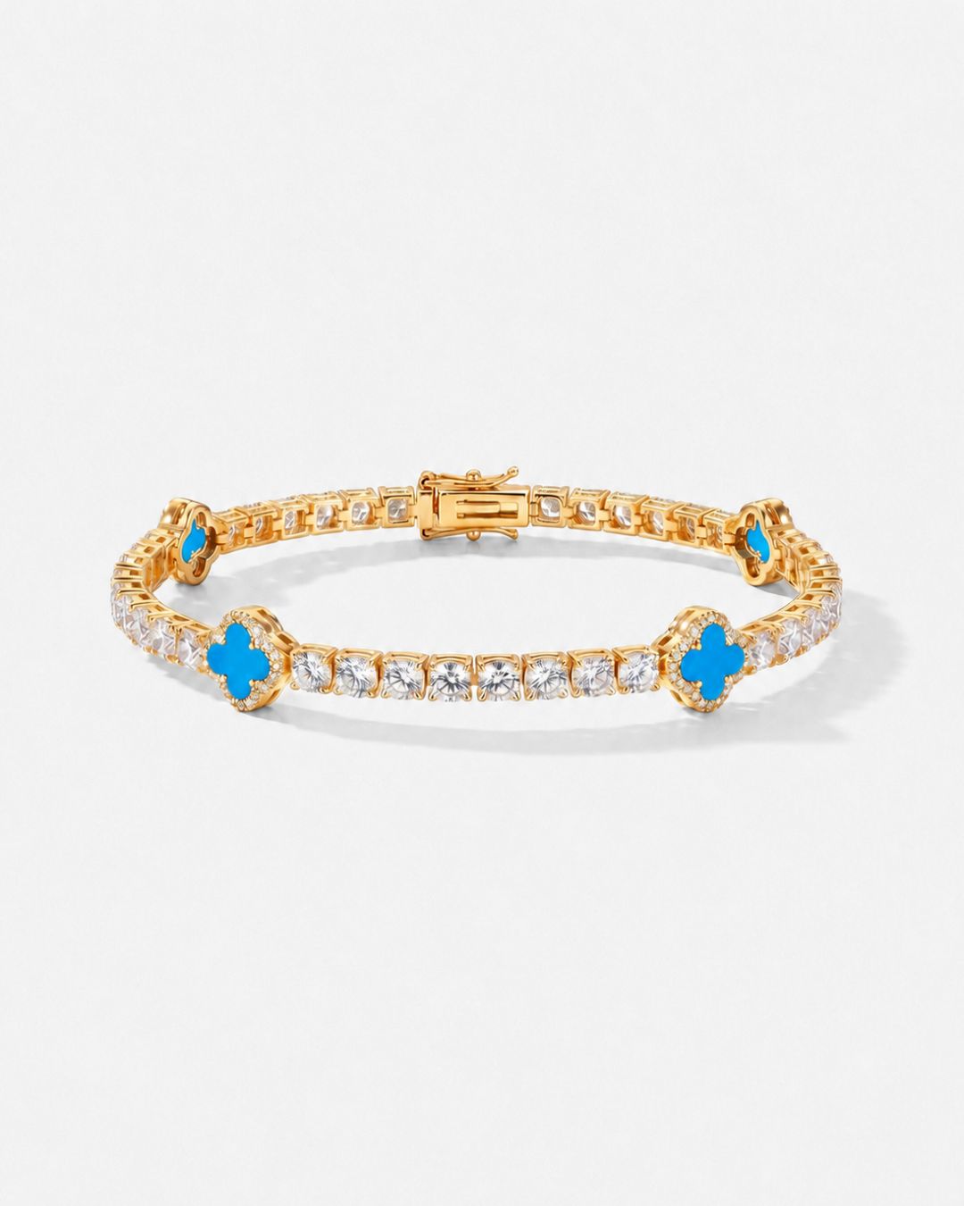 Clover Bracelet | Azure Gold