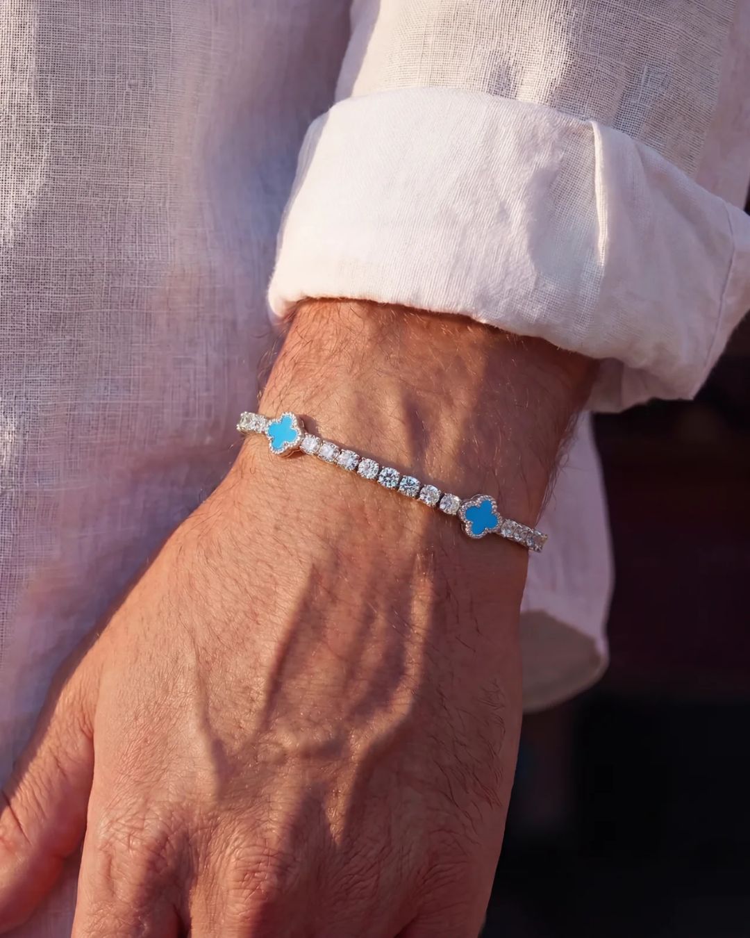 Clover Bracelet | Azure Gold