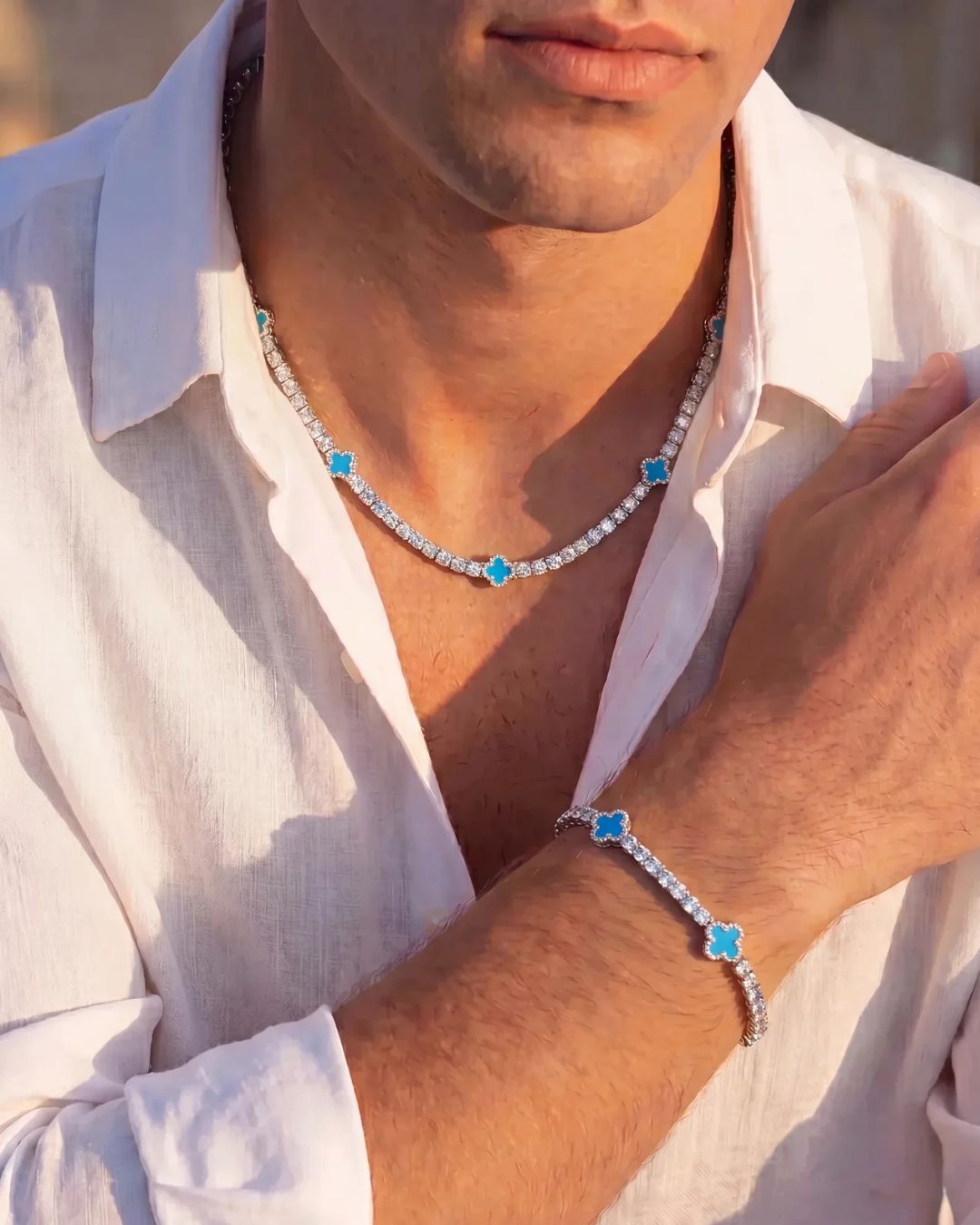 Clover Necklace | Azure Silver