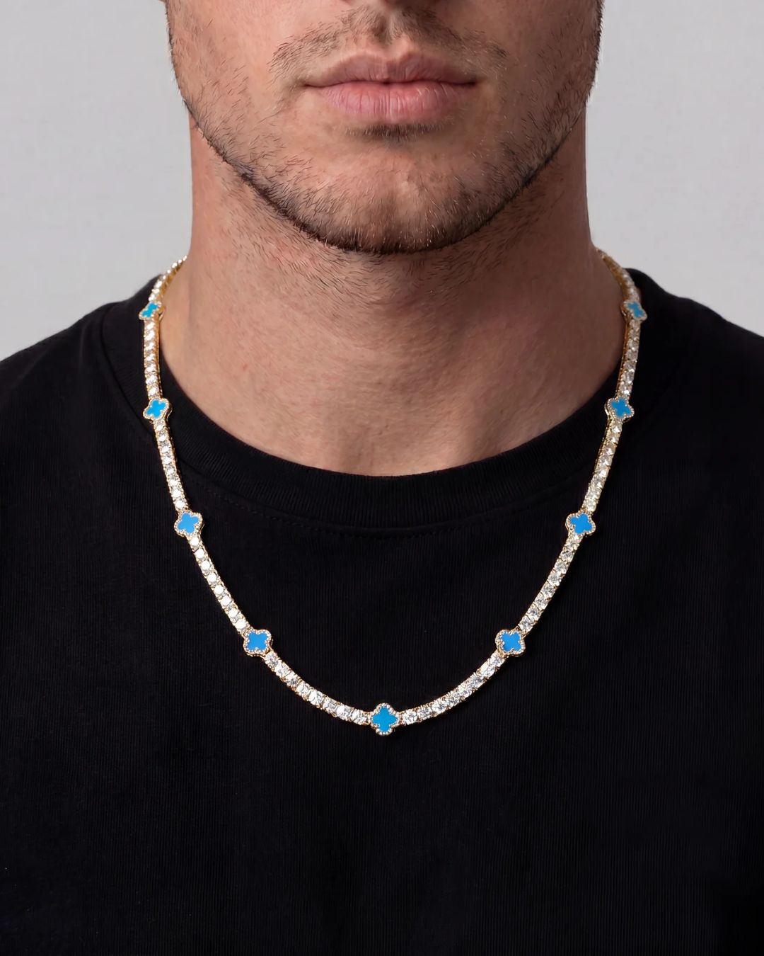 Clover Necklace | Azure Gold
