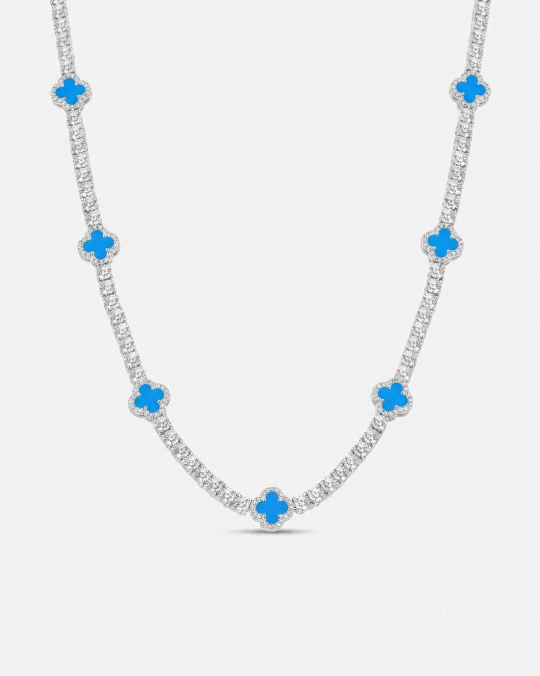 Clover Necklace | Azure Silver