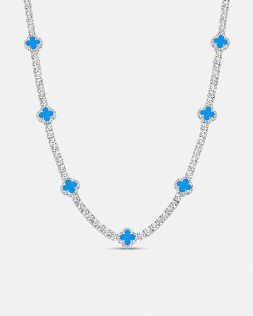 Clover Necklace | Azure Silver