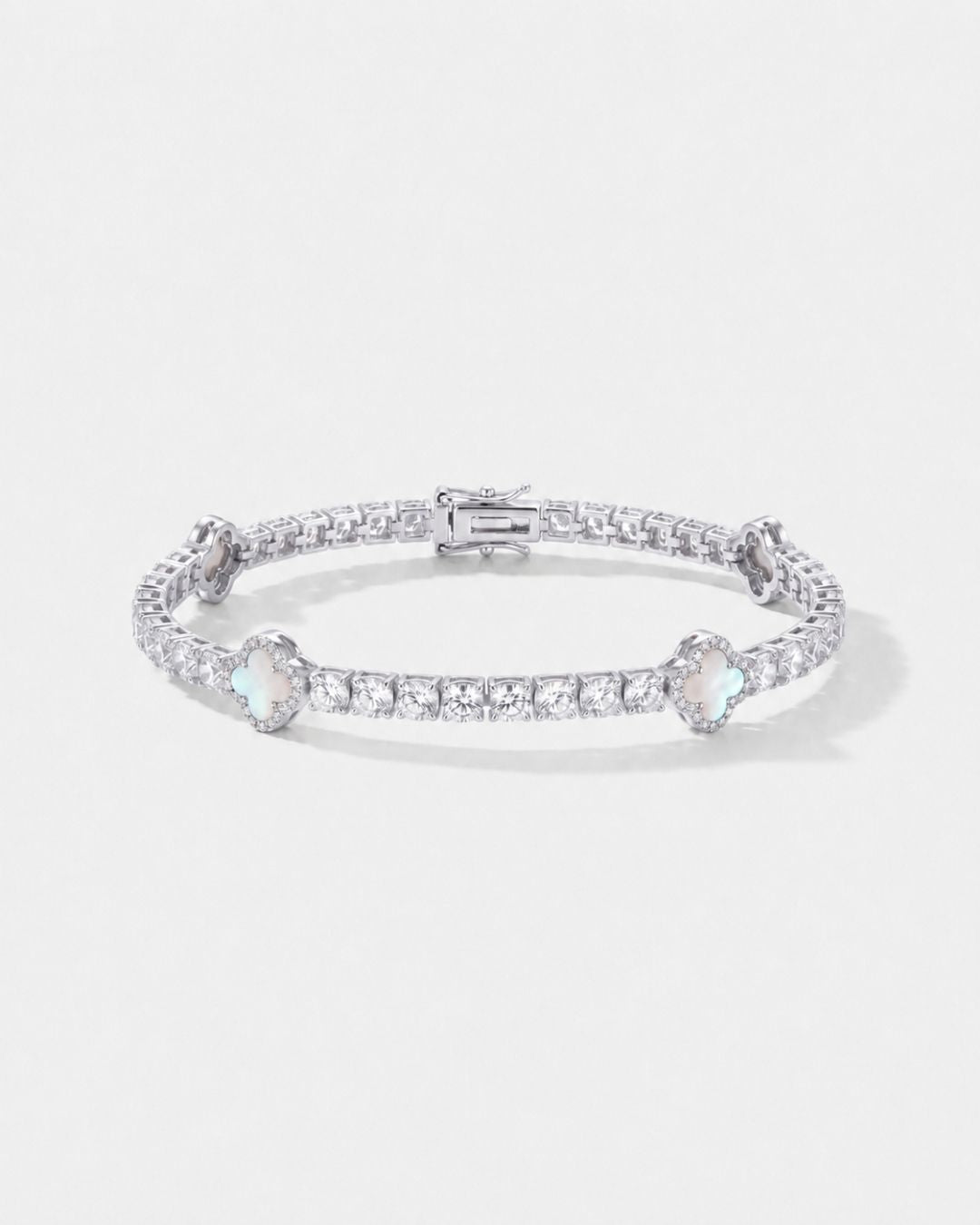 Clover Bracelet | Nacre Silver