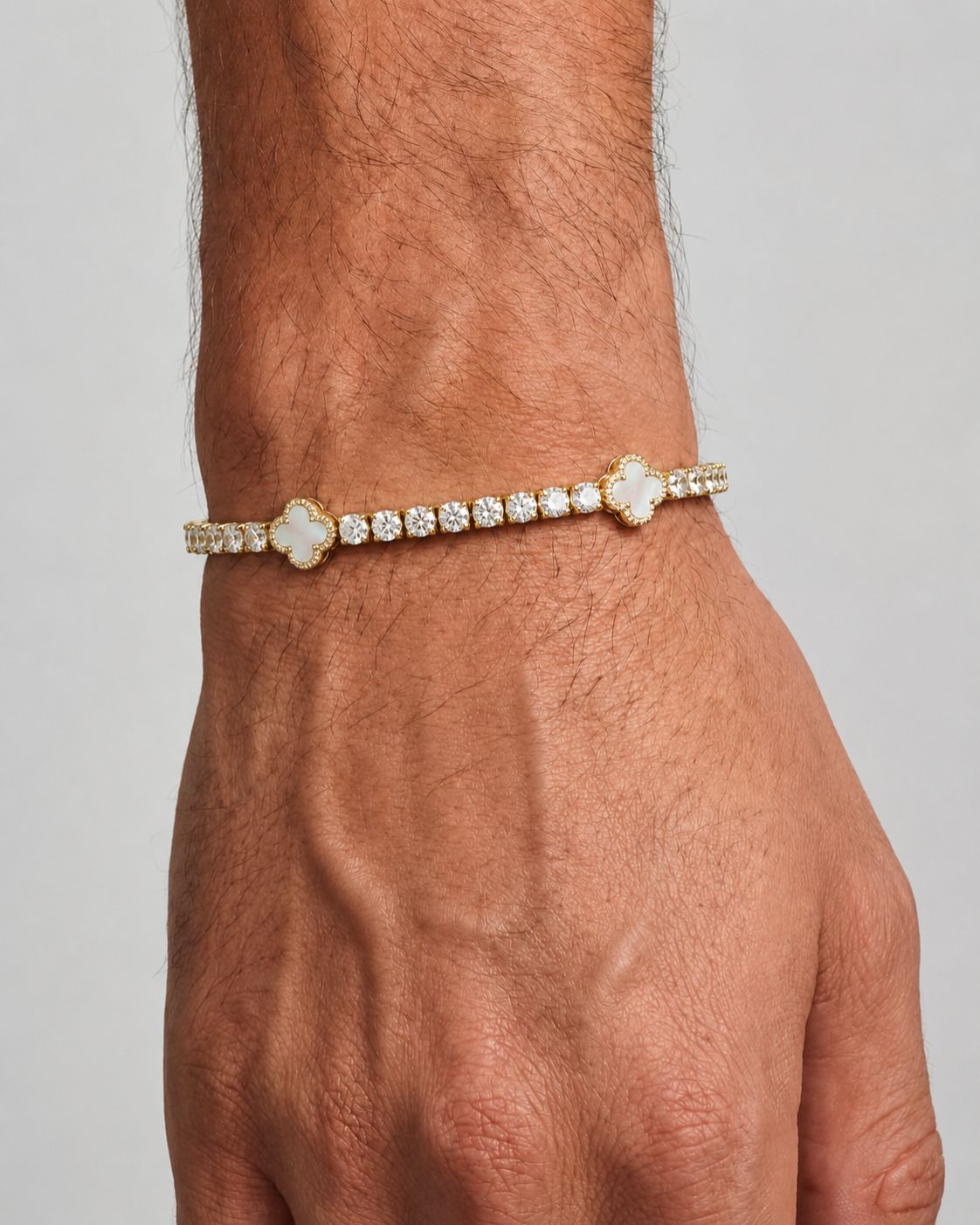 Clover Bracelet | Nacre Gold