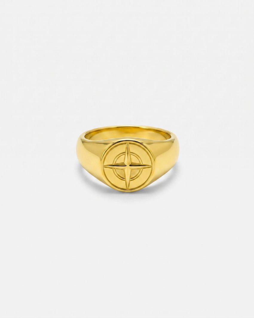 Compass Ring | PVD Gold