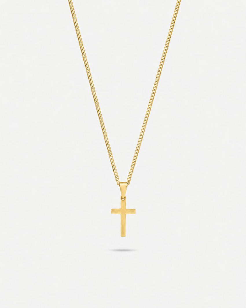 Cross Necklace | Gold