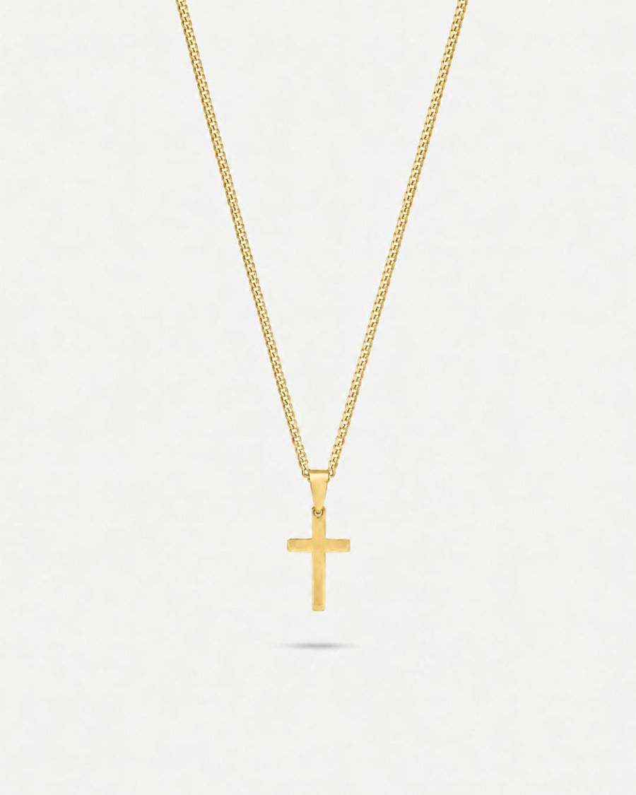 Cross Necklace | Gold