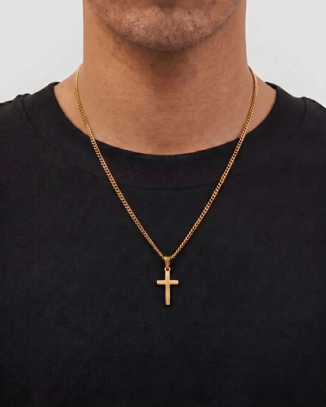 Cross Necklace | Gold