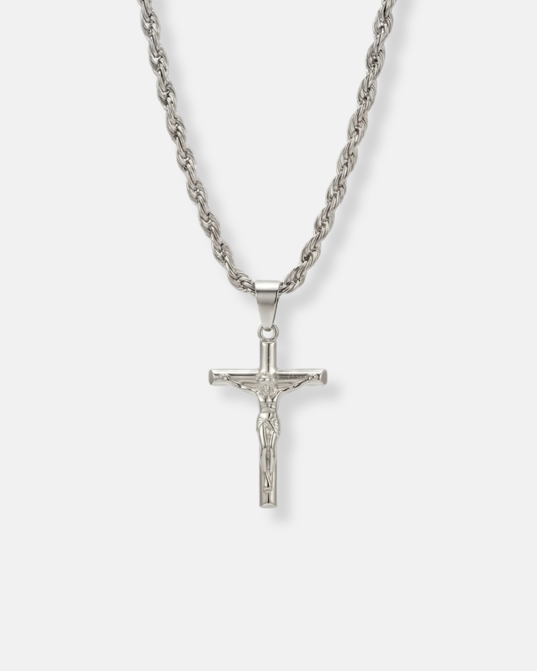 Crucifix Pendant Necklace I Silver
