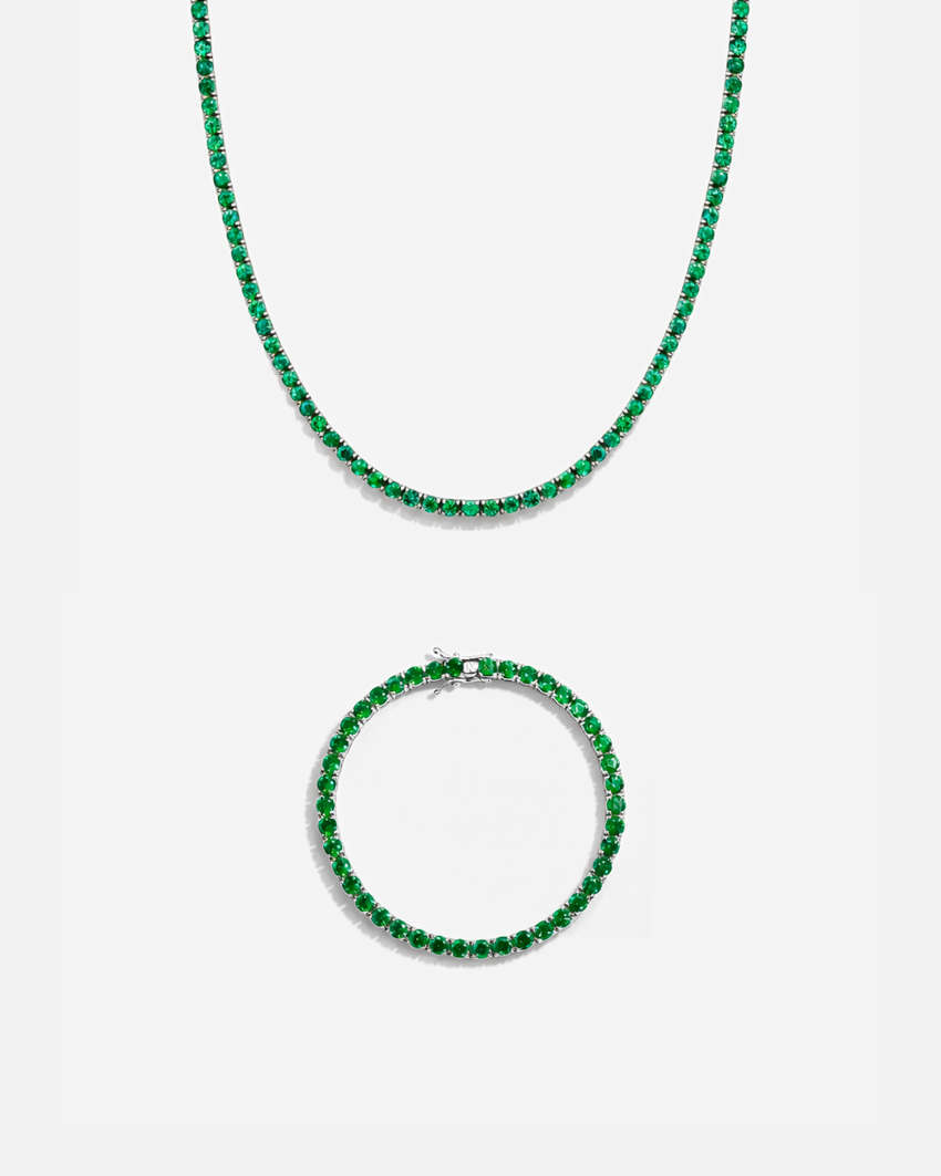 Tennis Set I Emerald Green