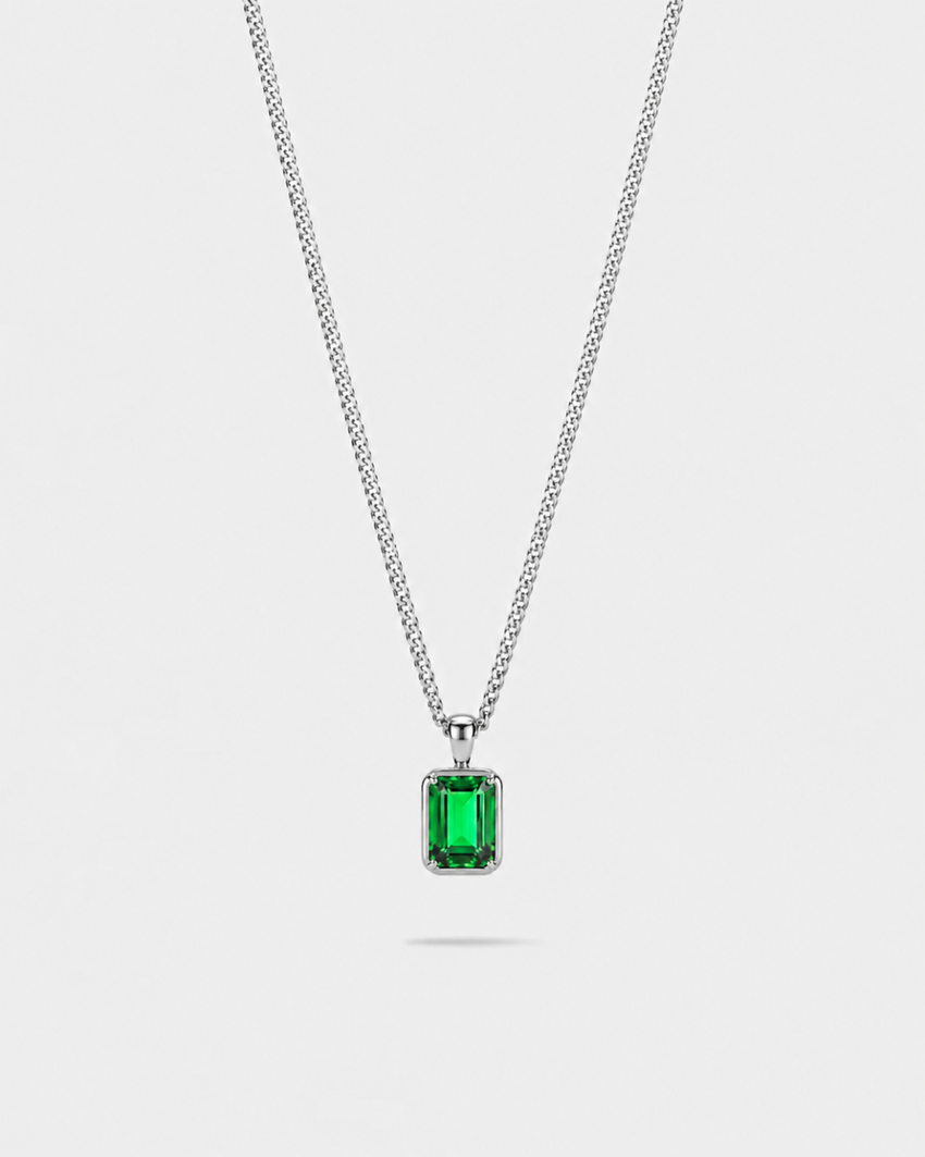 Emerald Pendant Necklace | 1 Carat