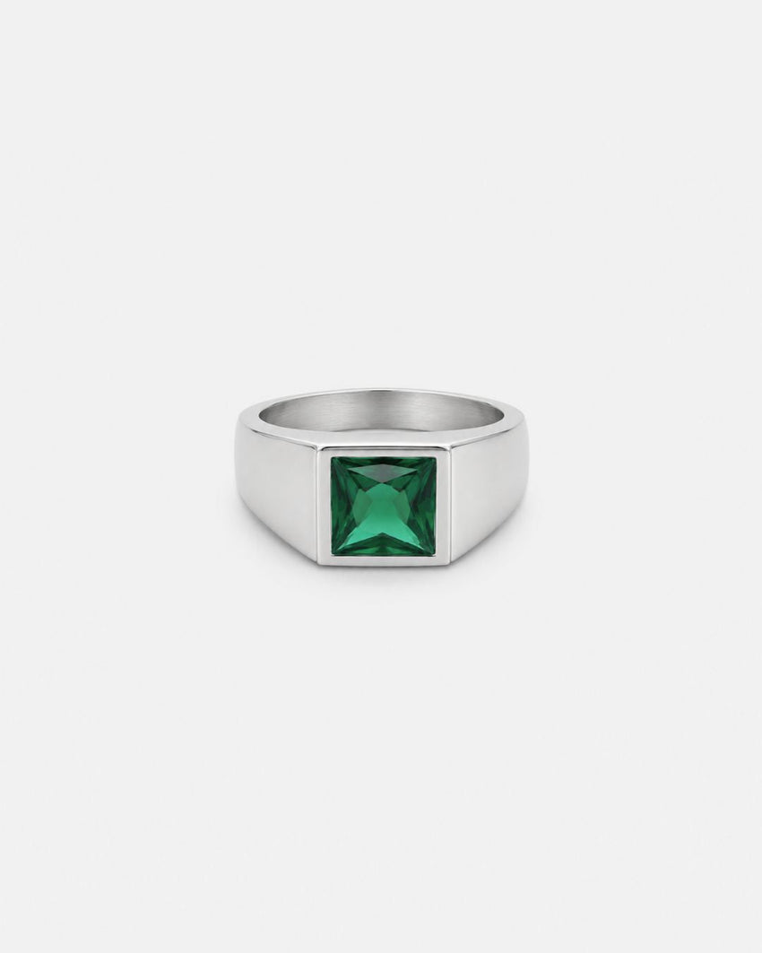 Emerald Ring | Titanium Steel
