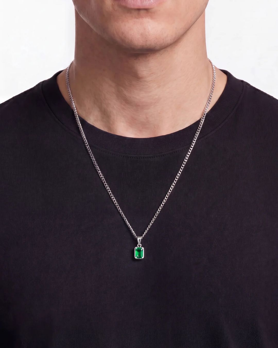 Emerald Pendant Necklace | 1 Carat