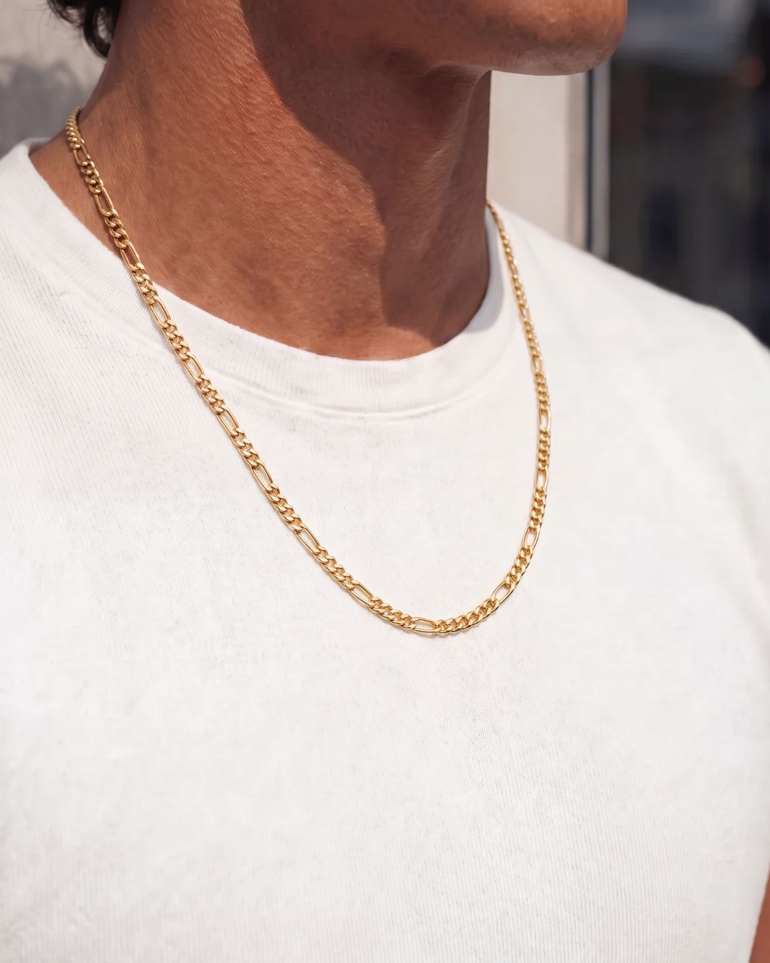 Figaro Chain 3mm | 18K Gold