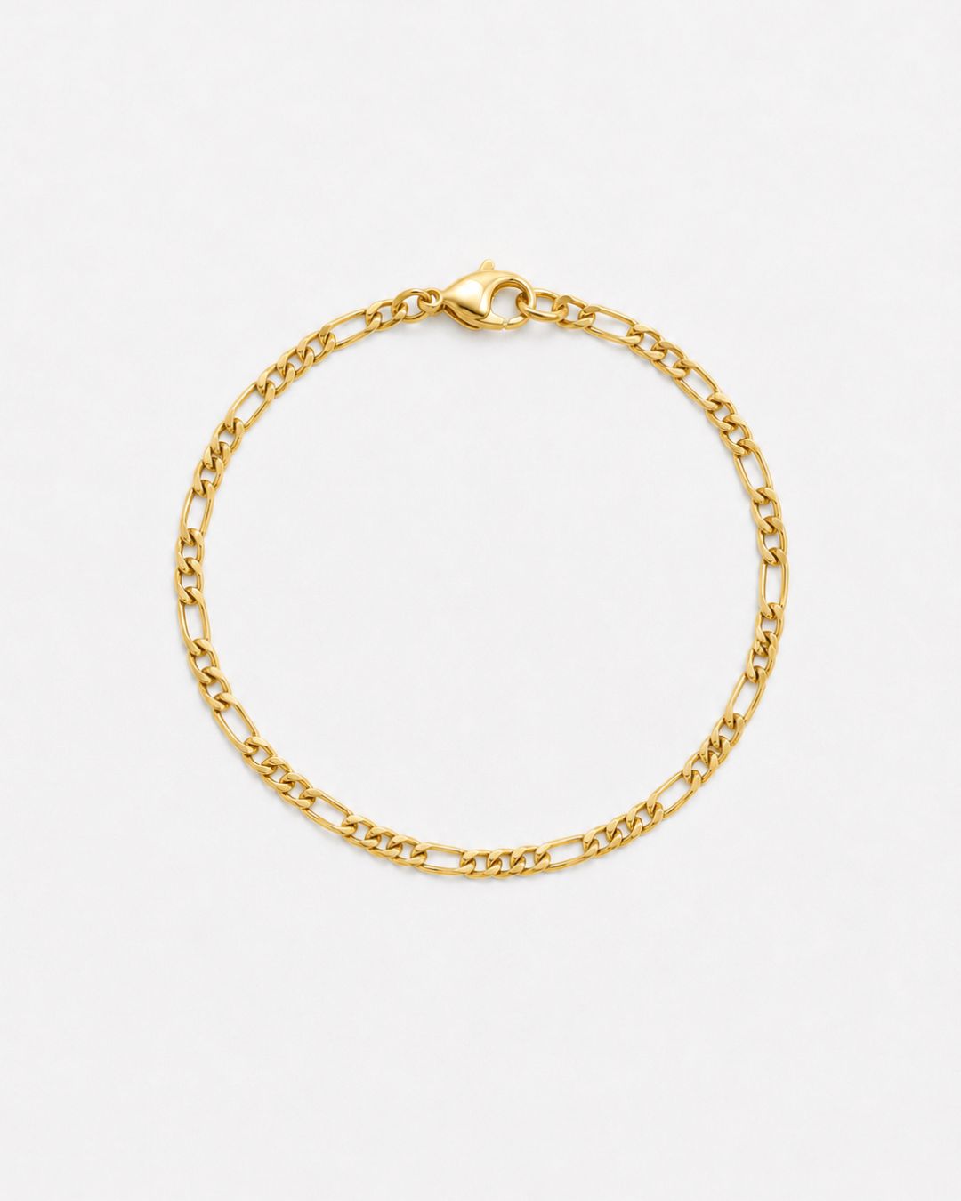 Figaro Bracelet 3mm | 18K Gold