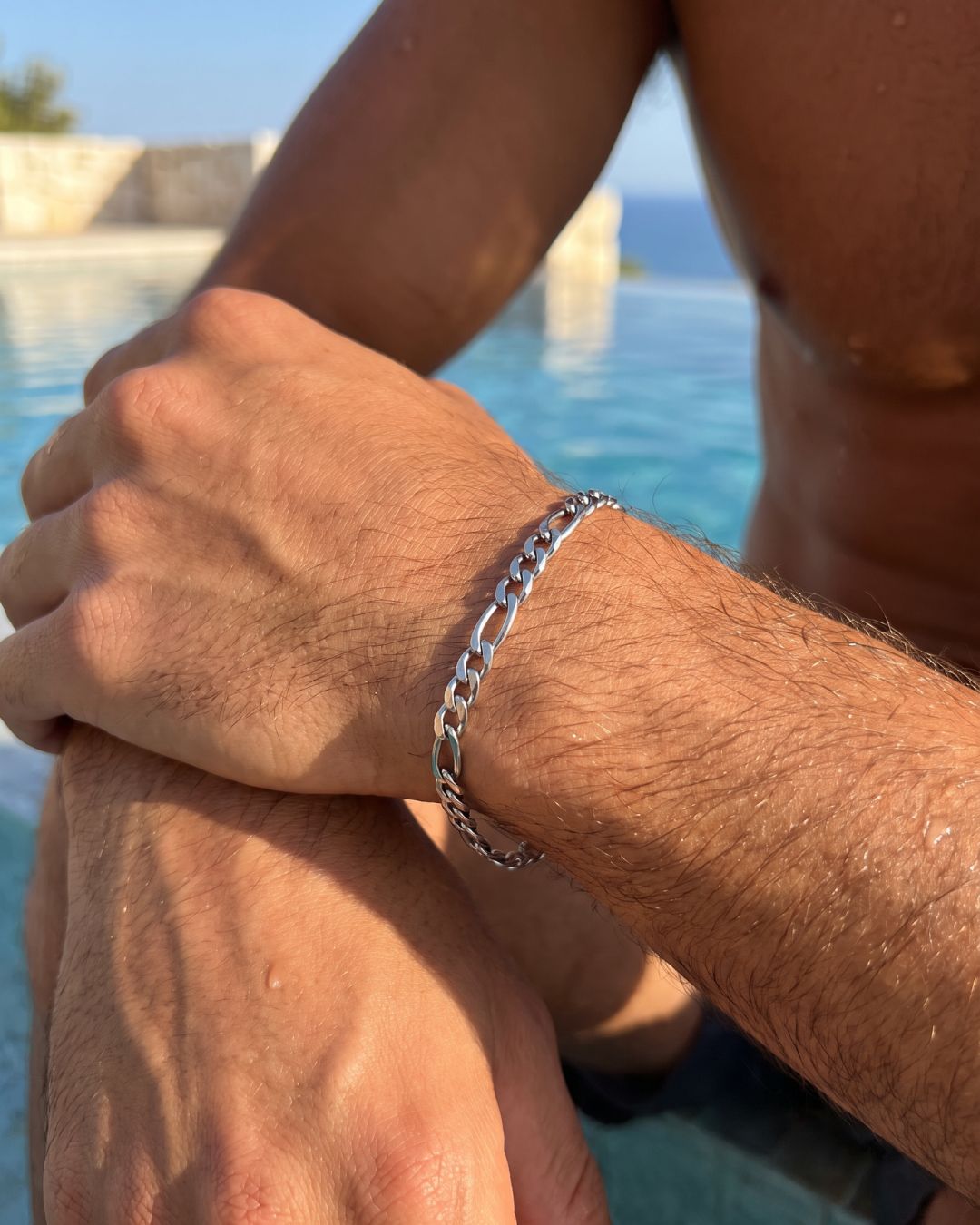 Figaro Bracelet 6mm | Silver