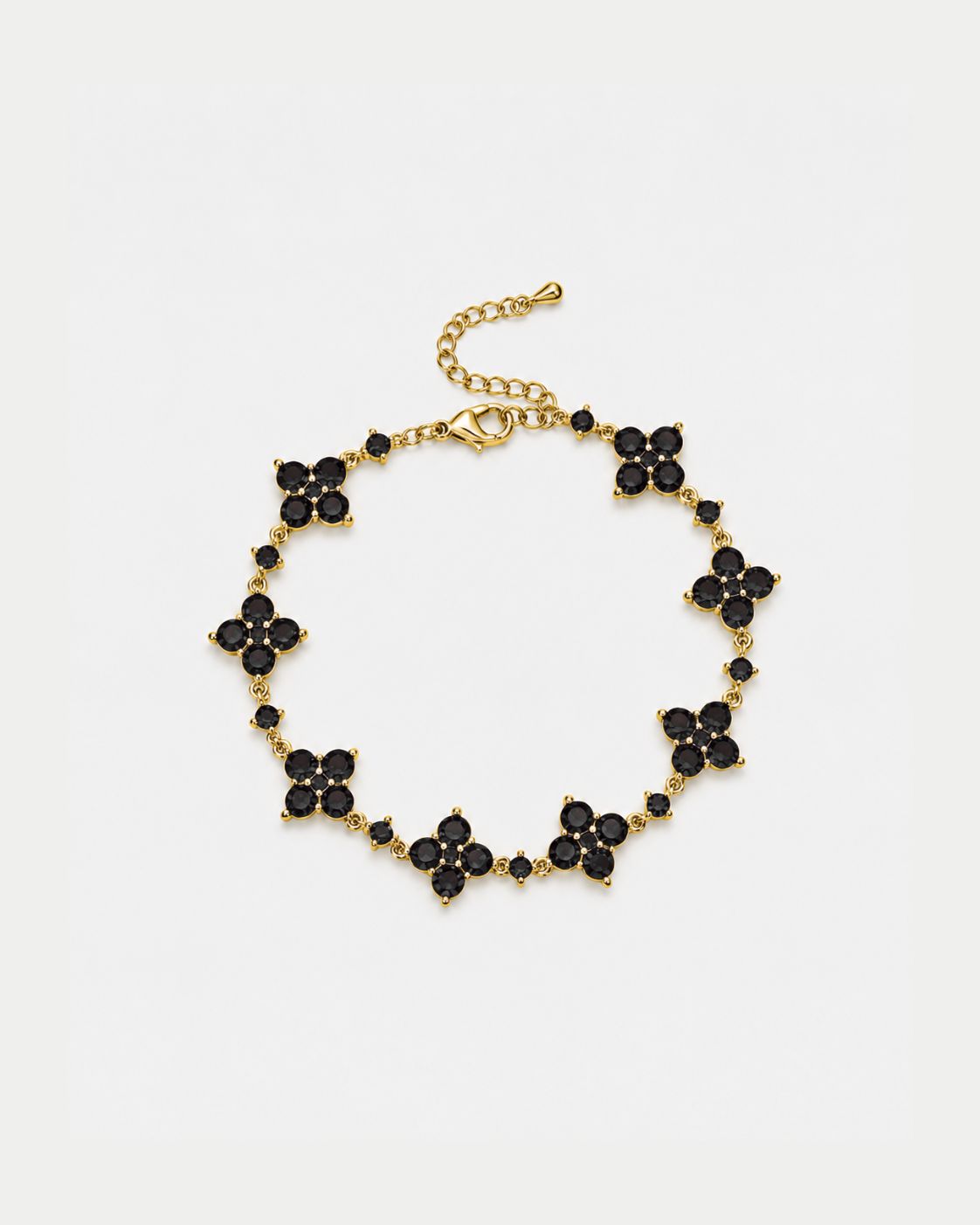 Fortuna Bracelet | Black Stone Gold