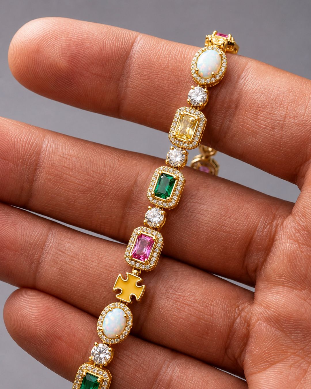 Gemstone Bracelet | Gold