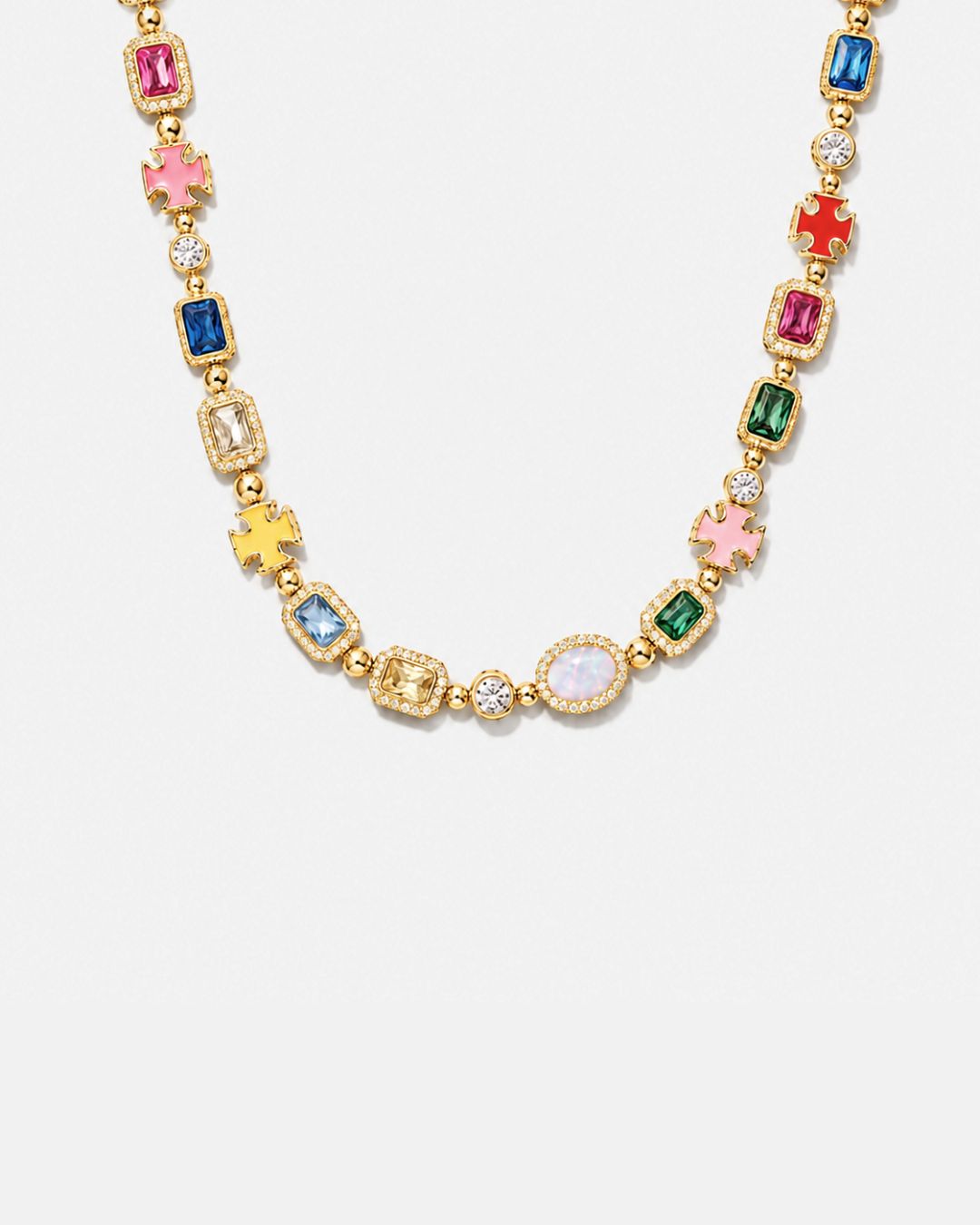 Gemstone Necklace I Gold