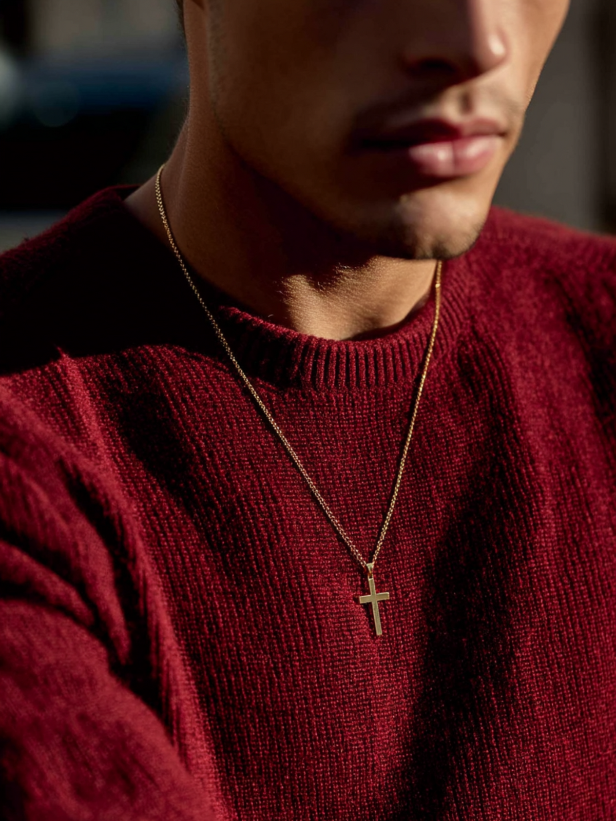 Eterna Cross Necklace | 14K Gold