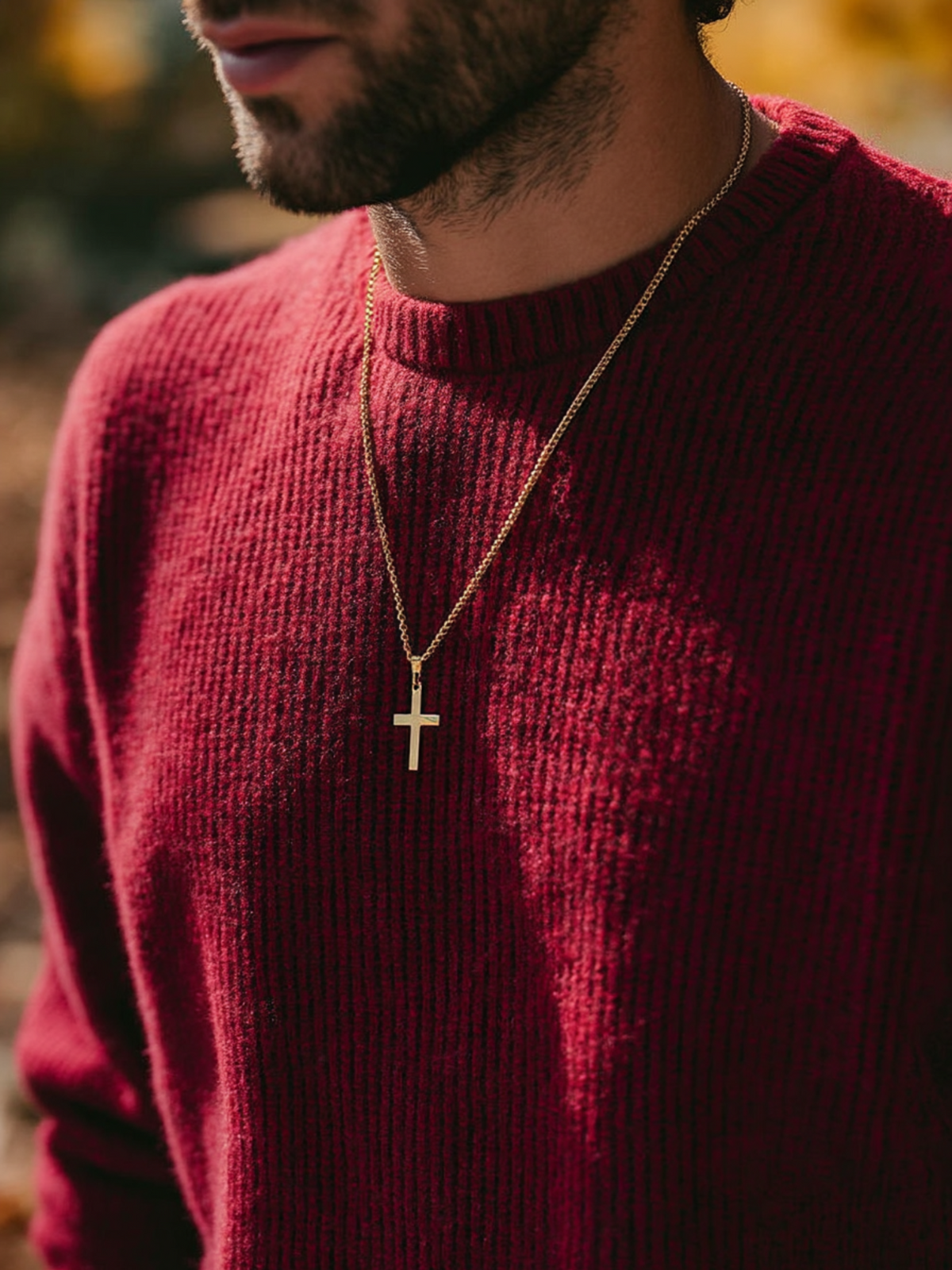 Eterna Cross Necklace | 14K Gold