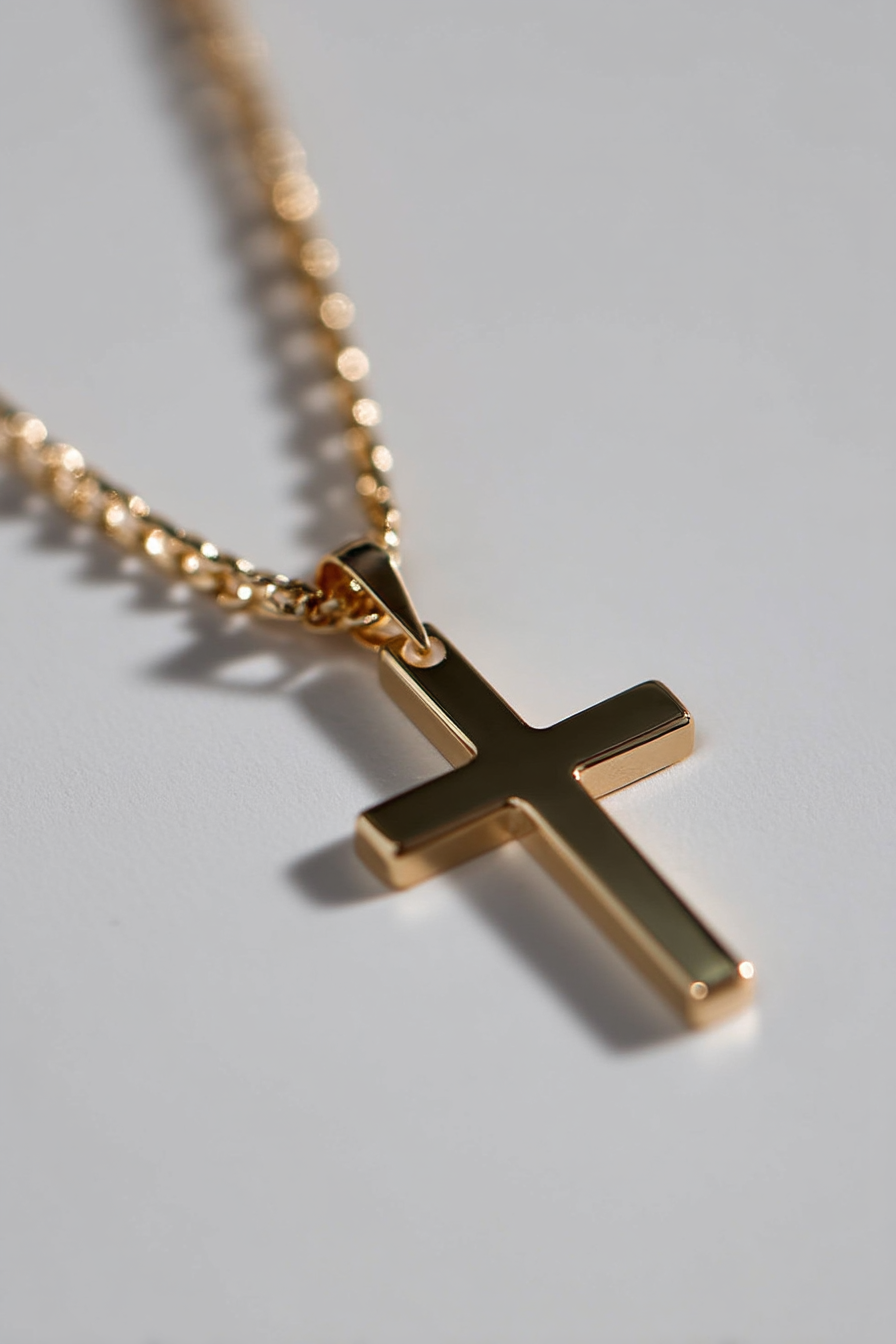 Eterna Cross Necklace | 14K Gold