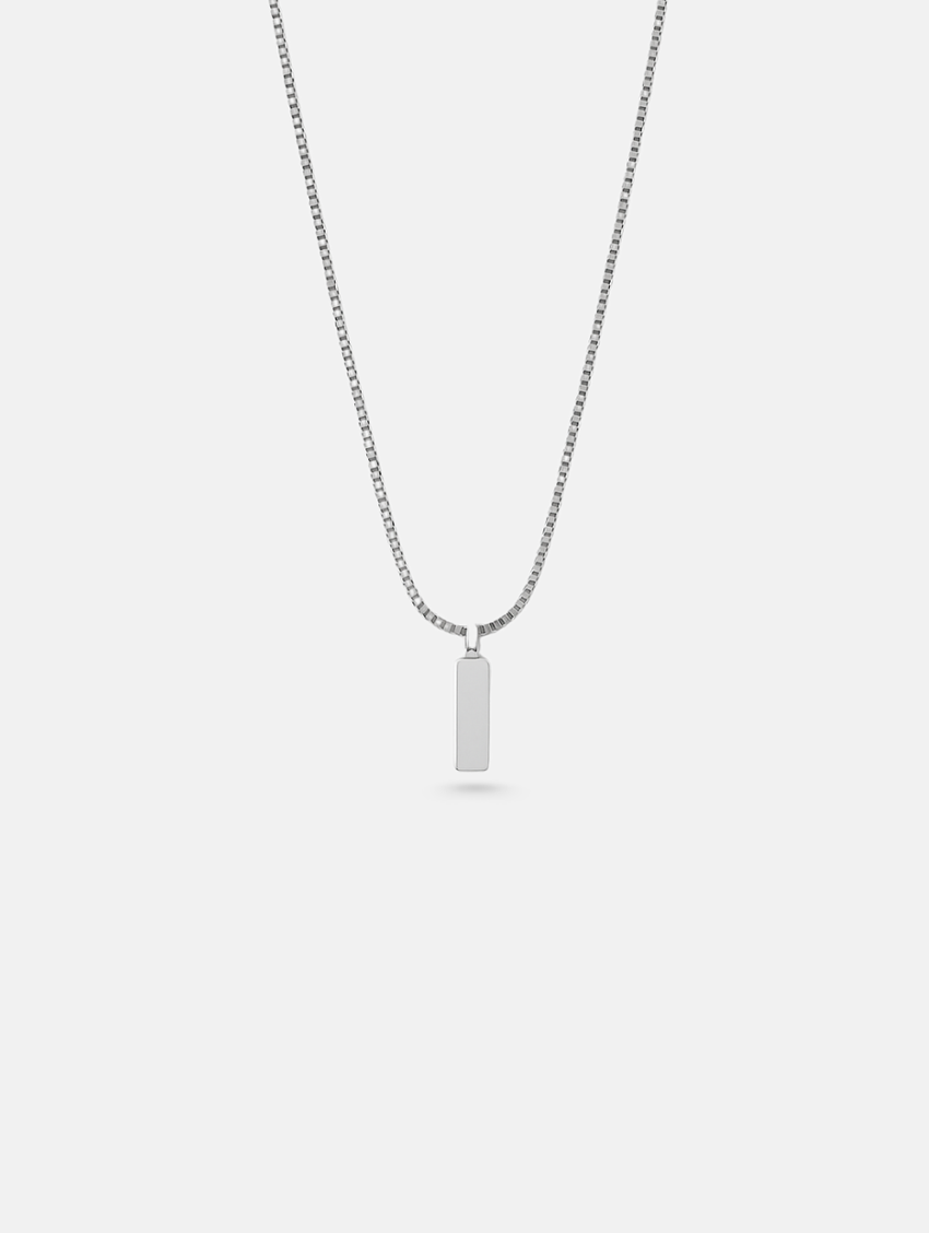 Héritage Bar Necklace | Platinum