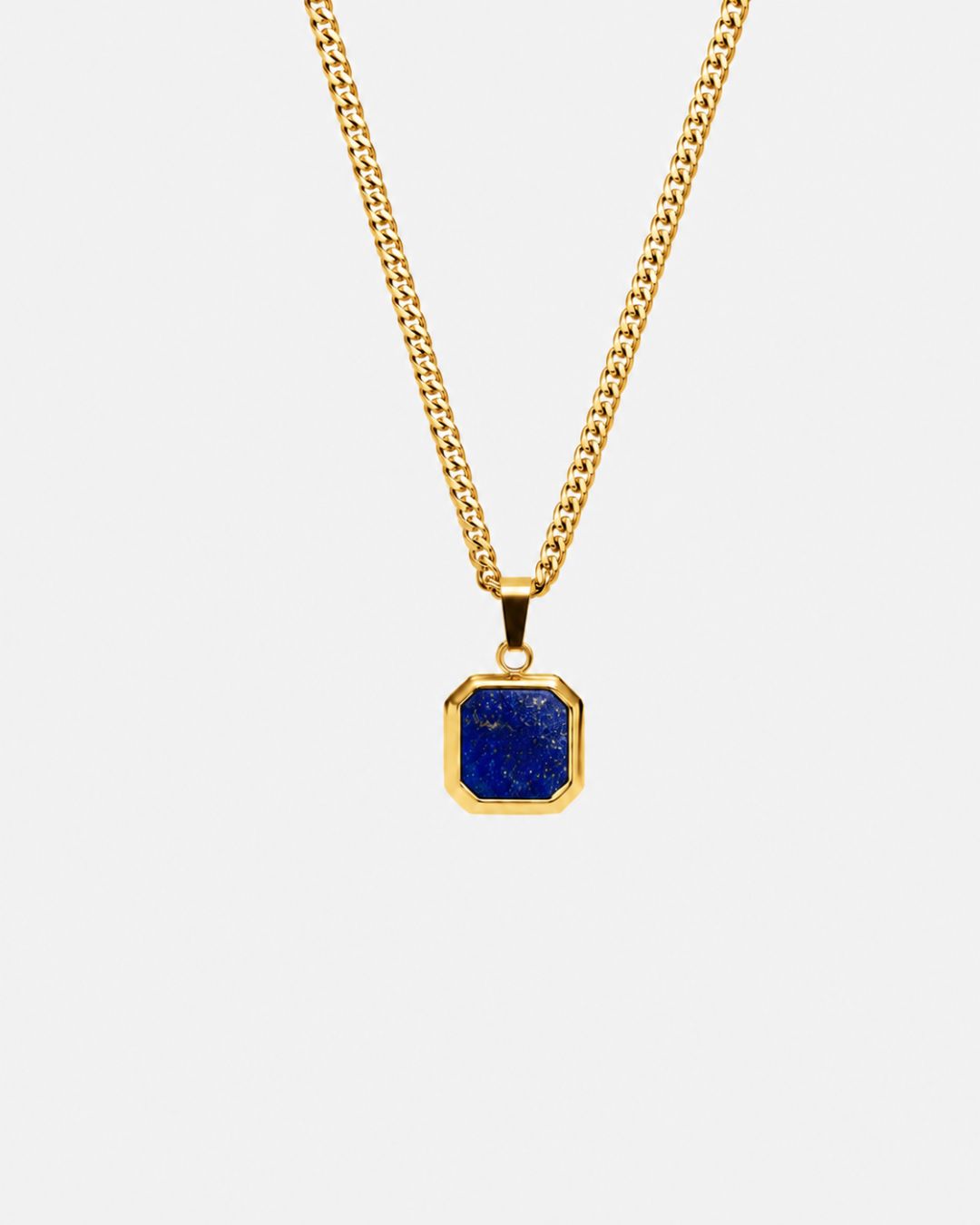 Lapis Lazuli Pendant Necklace | Gold
