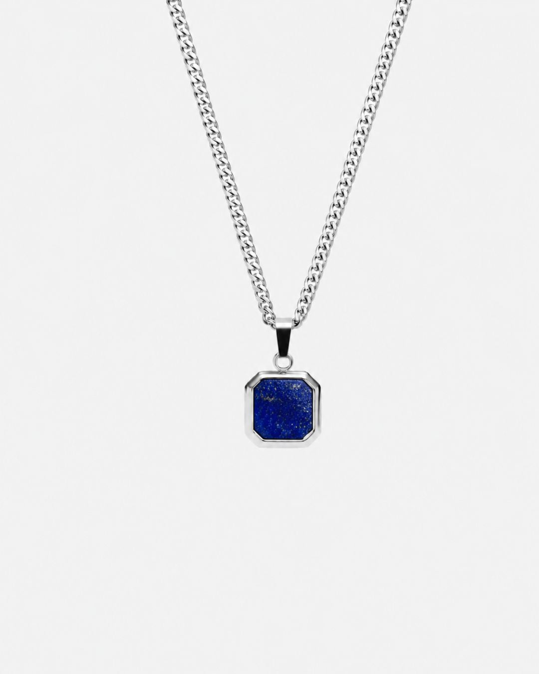 Lapis Lazuli Pendant Necklace | Silver
