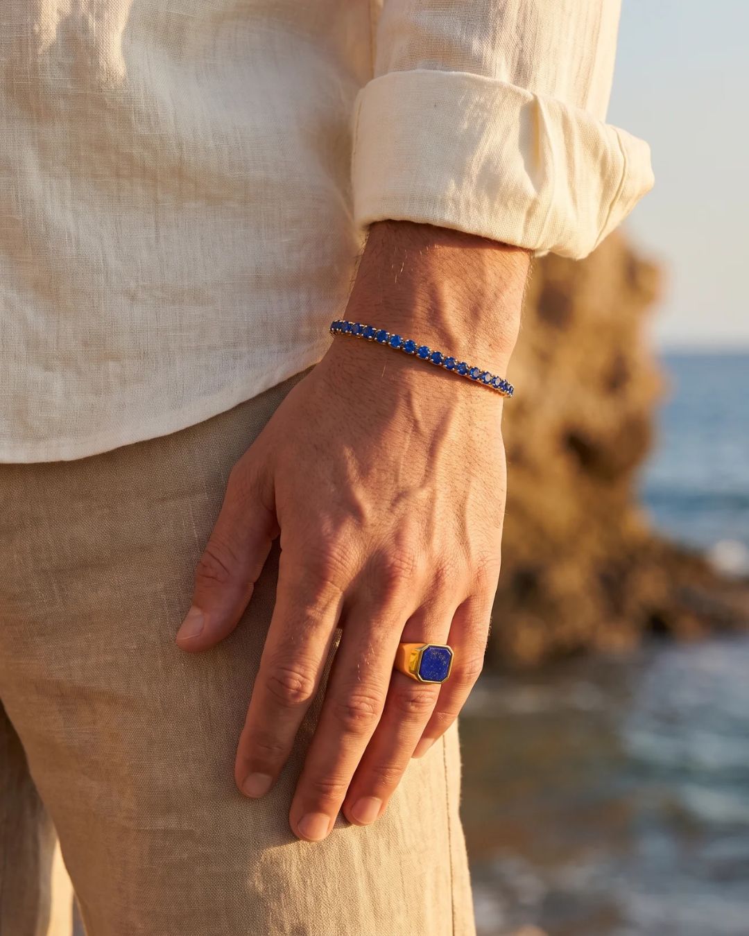 Lapis Lazuli Signet Ring | Gold