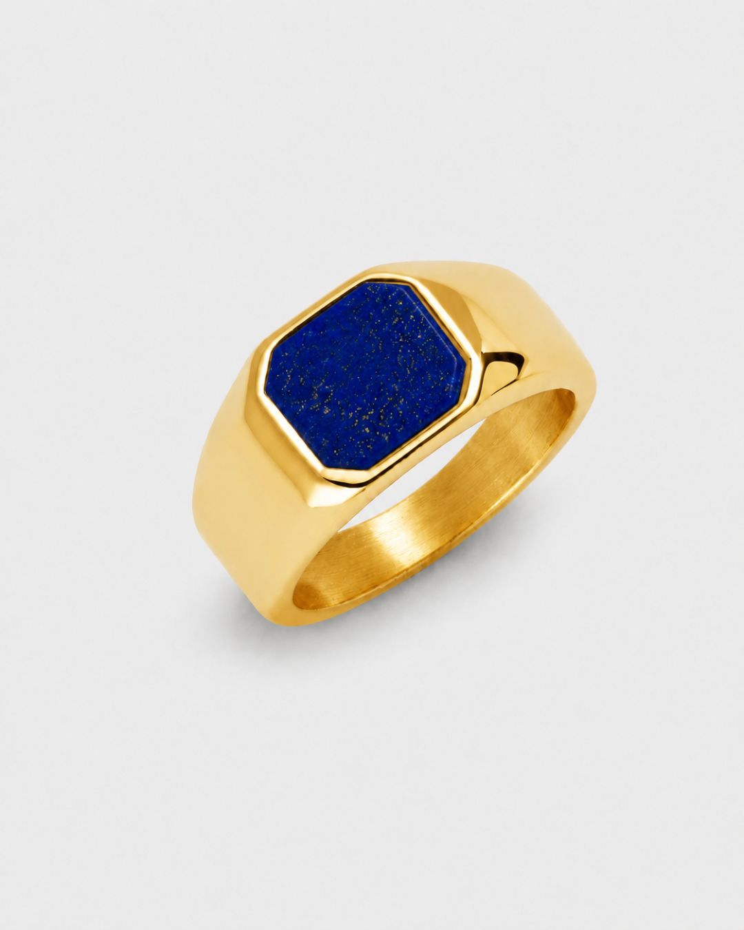 Lapis Lazuli Signet Ring | Gold