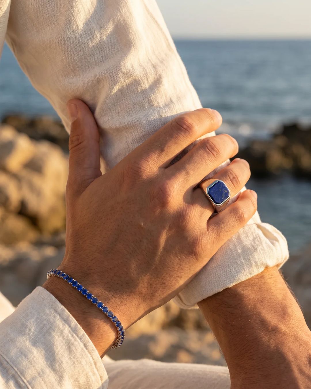 Lapis Lazuli Signet Ring | Silver