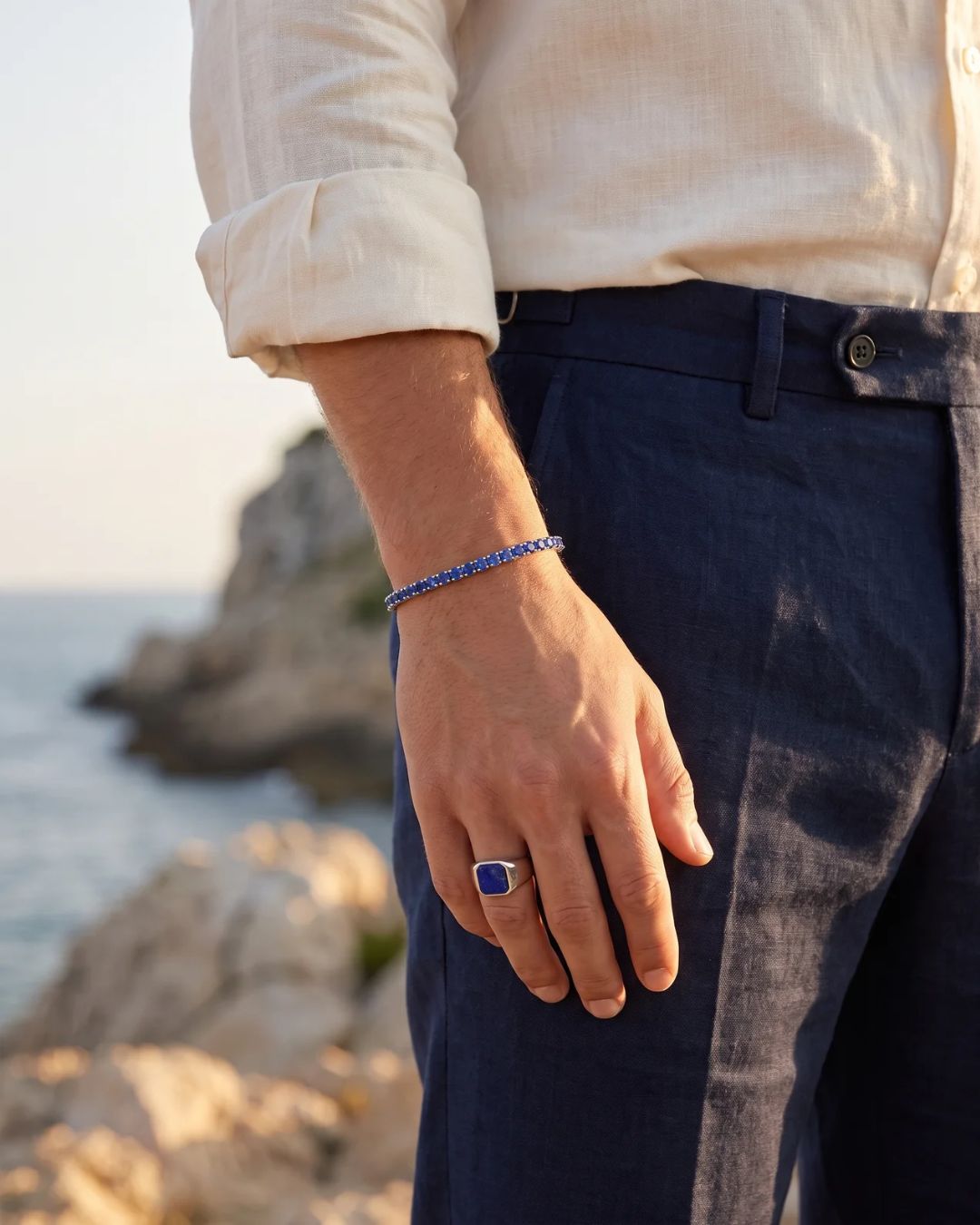 Lapis Lazuli Signet Ring | Silver