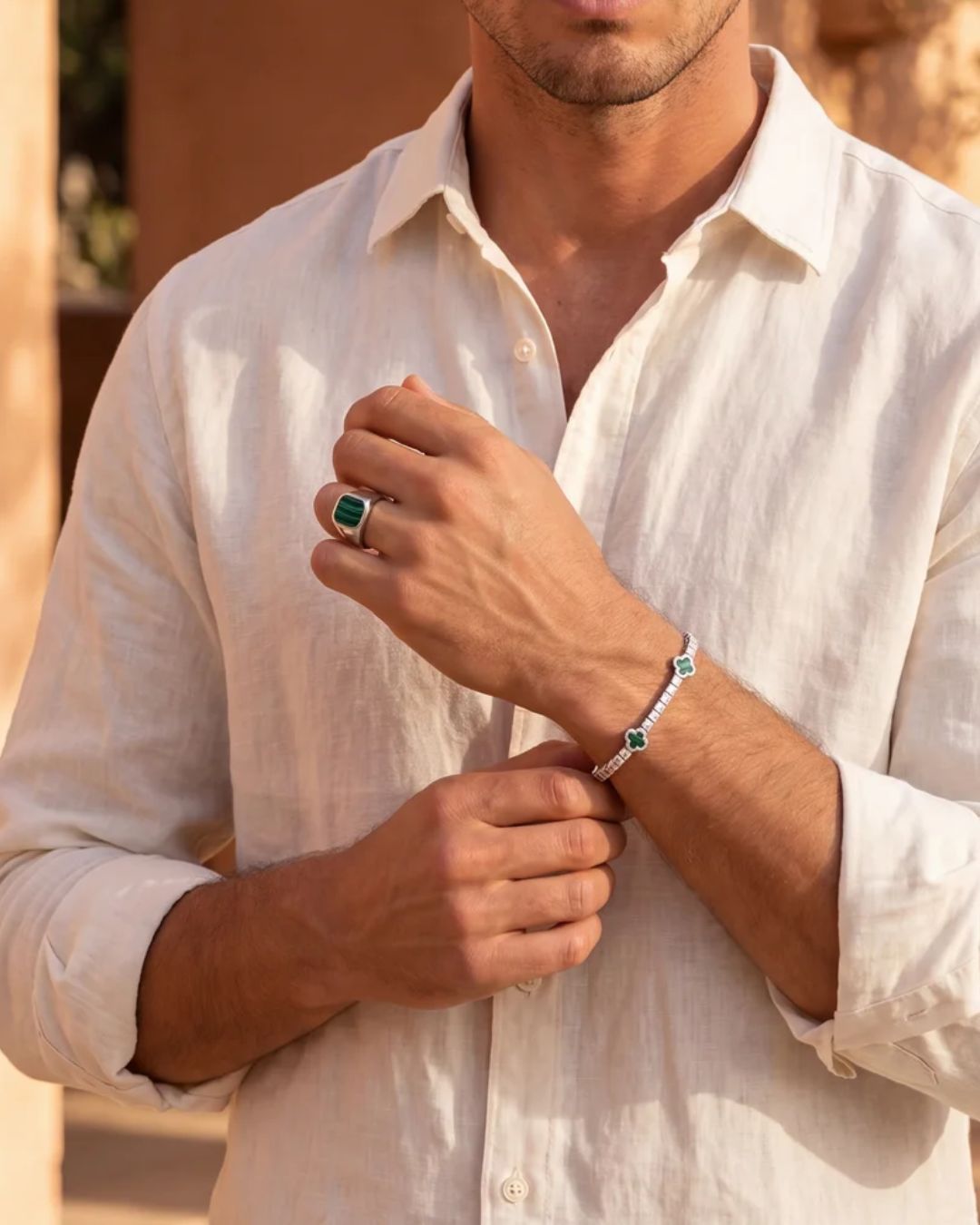 Malachio Ring | Silver Plated